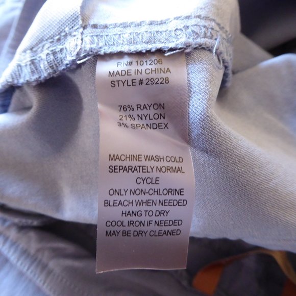 Soft Surroundings Pastel Blue Waistband Pull On Casual Ankle Pants 29228 S - Picture 11 of 11